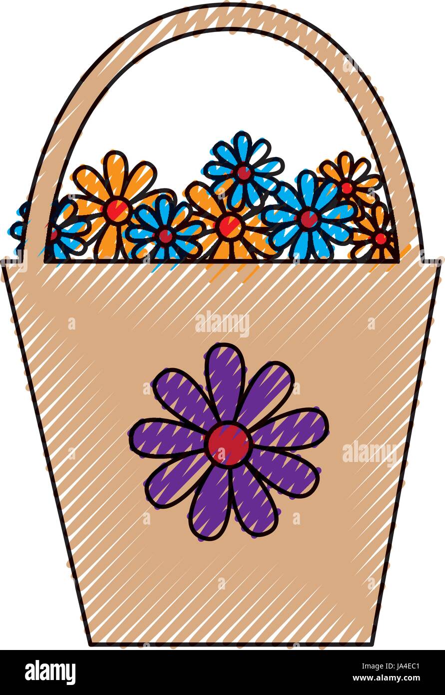 plastic pot with flowers Stock Vector Image & Art - Alamy