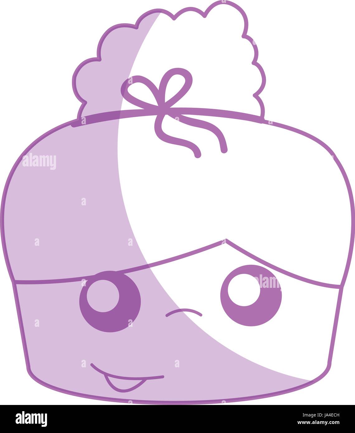 cute girl head drawing character Stock Vector Image & Art Alamy