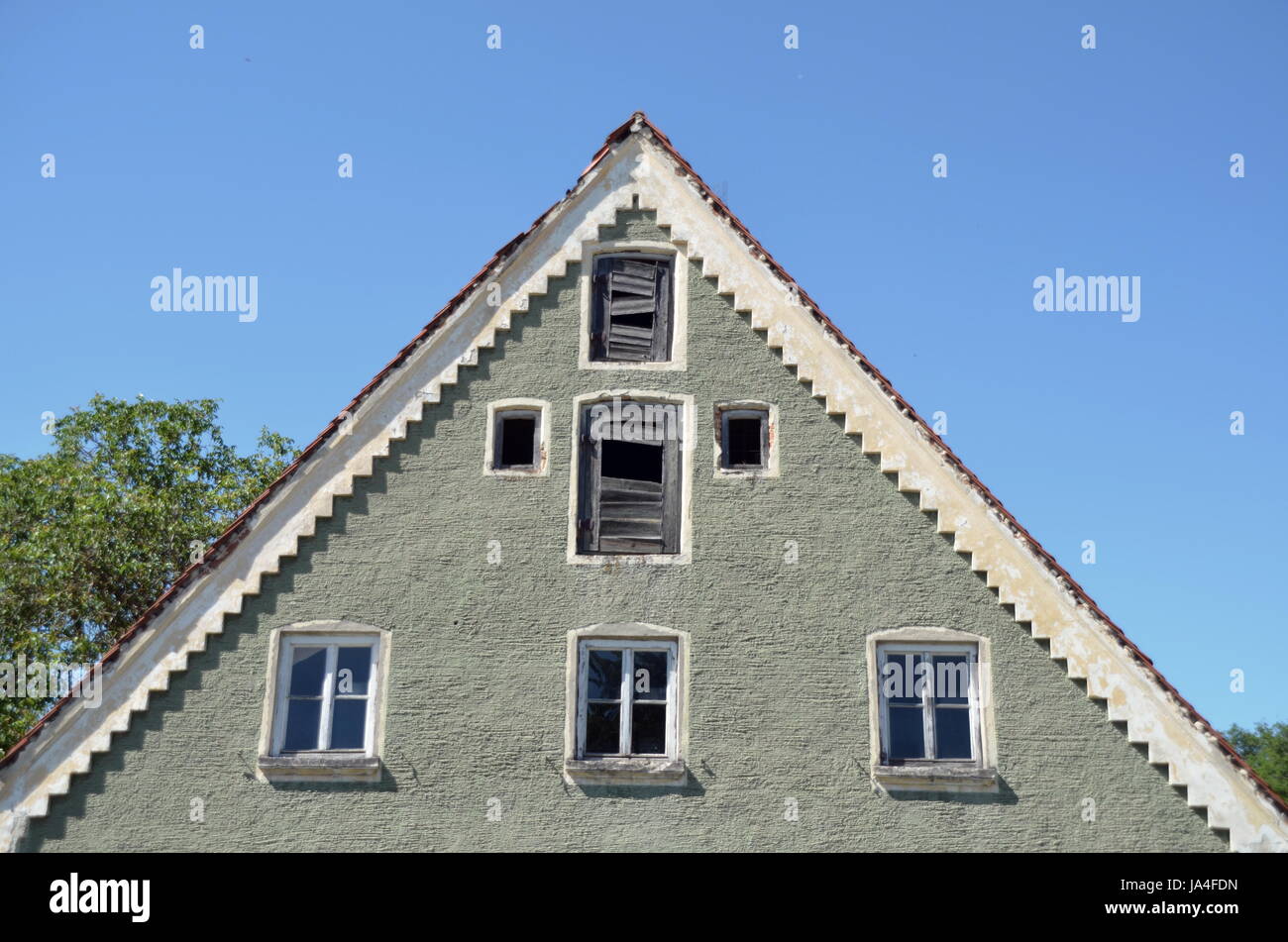 house, building, window, porthole, dormer window, pane, tooth, gable, window Stock Photo