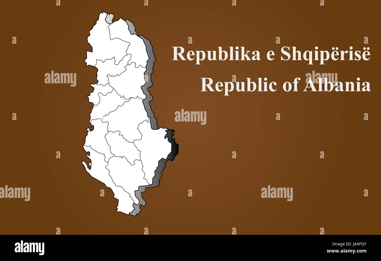 albanian map Stock Photo Alamy