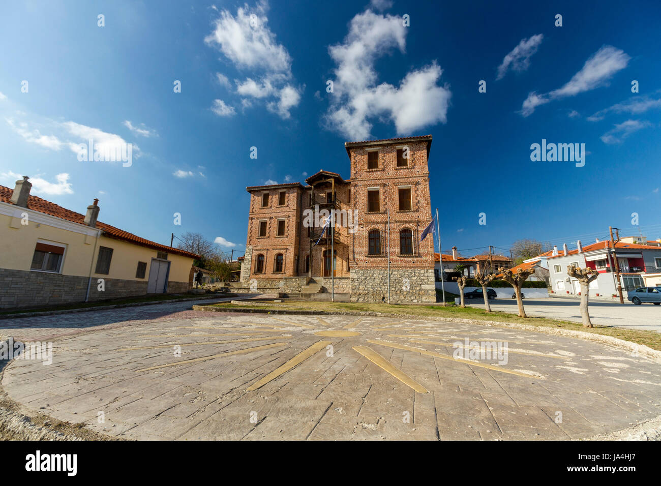 An old and out-of-use silk factory in Soufli, Evros region, Thrace, Greece. Stock Photo