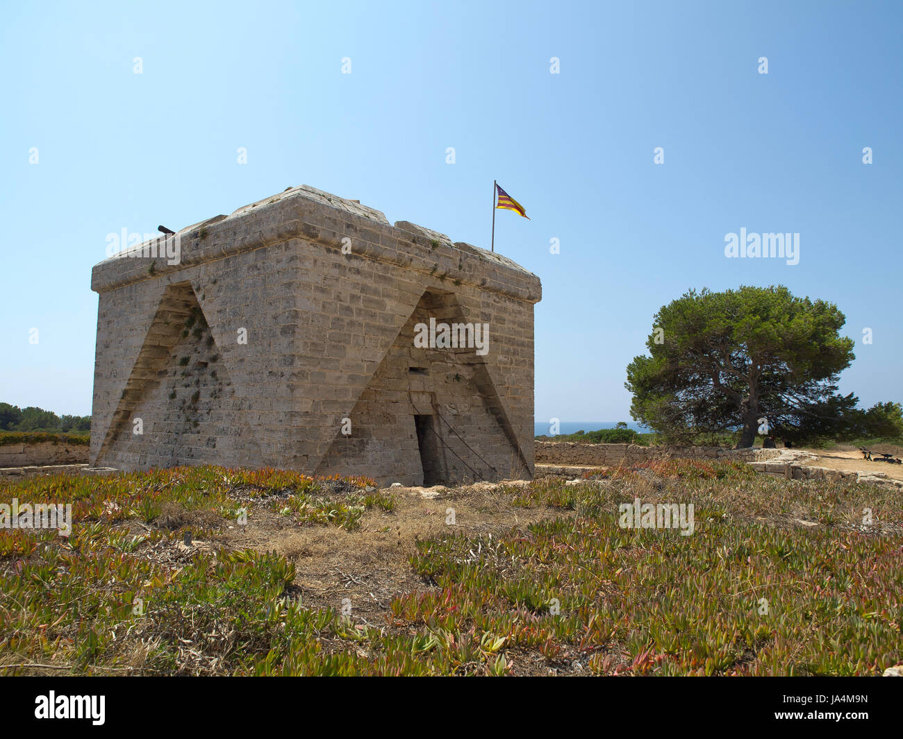 fortress in mallorca Stock Photo