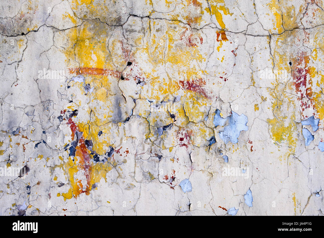 Background: old colorful wall with stains Stock Photo - Alamy