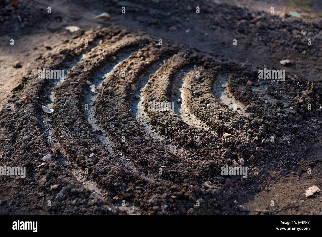 Lines on the ground as a wifi icon Stock Photo - Alamy