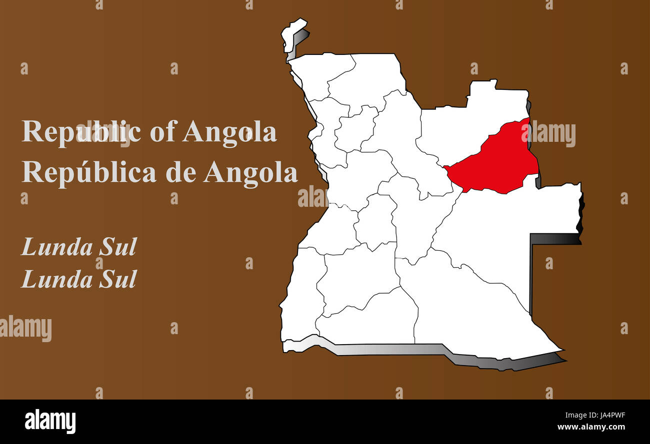 angola lunda sul highlighted Stock Photo Alamy