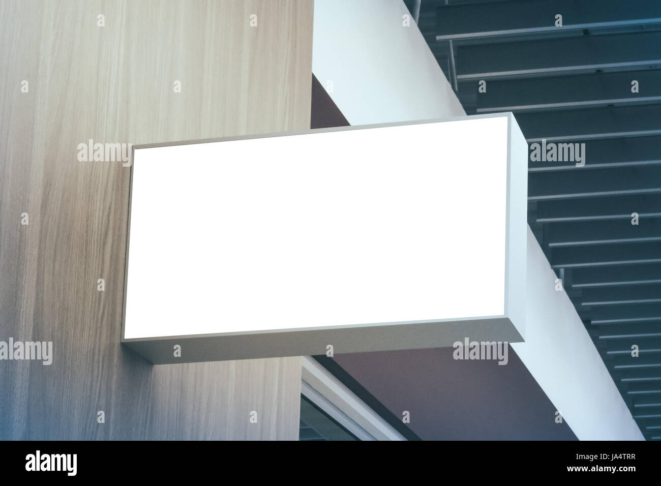 Mock up. Signboard of store, shop. Rectangular shape Stock Photo - Alamy