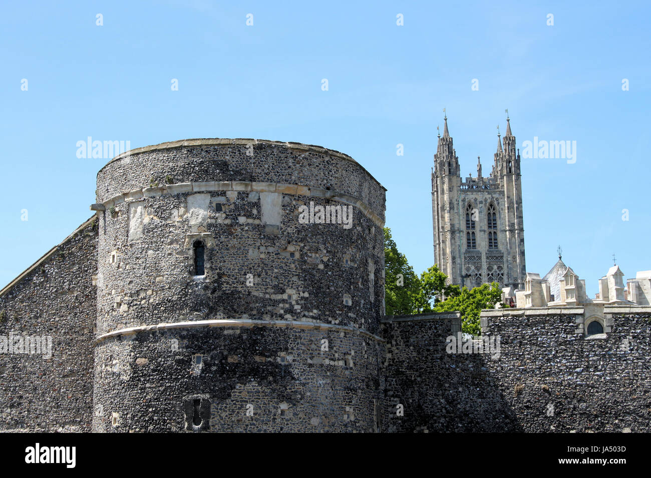 antique, cathedral, england, city wall, watchtower, roman, historical ...