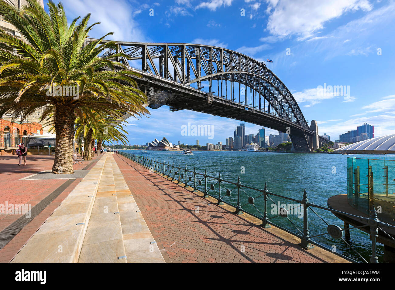 View of Sydney from Milsons point. Stock Photo