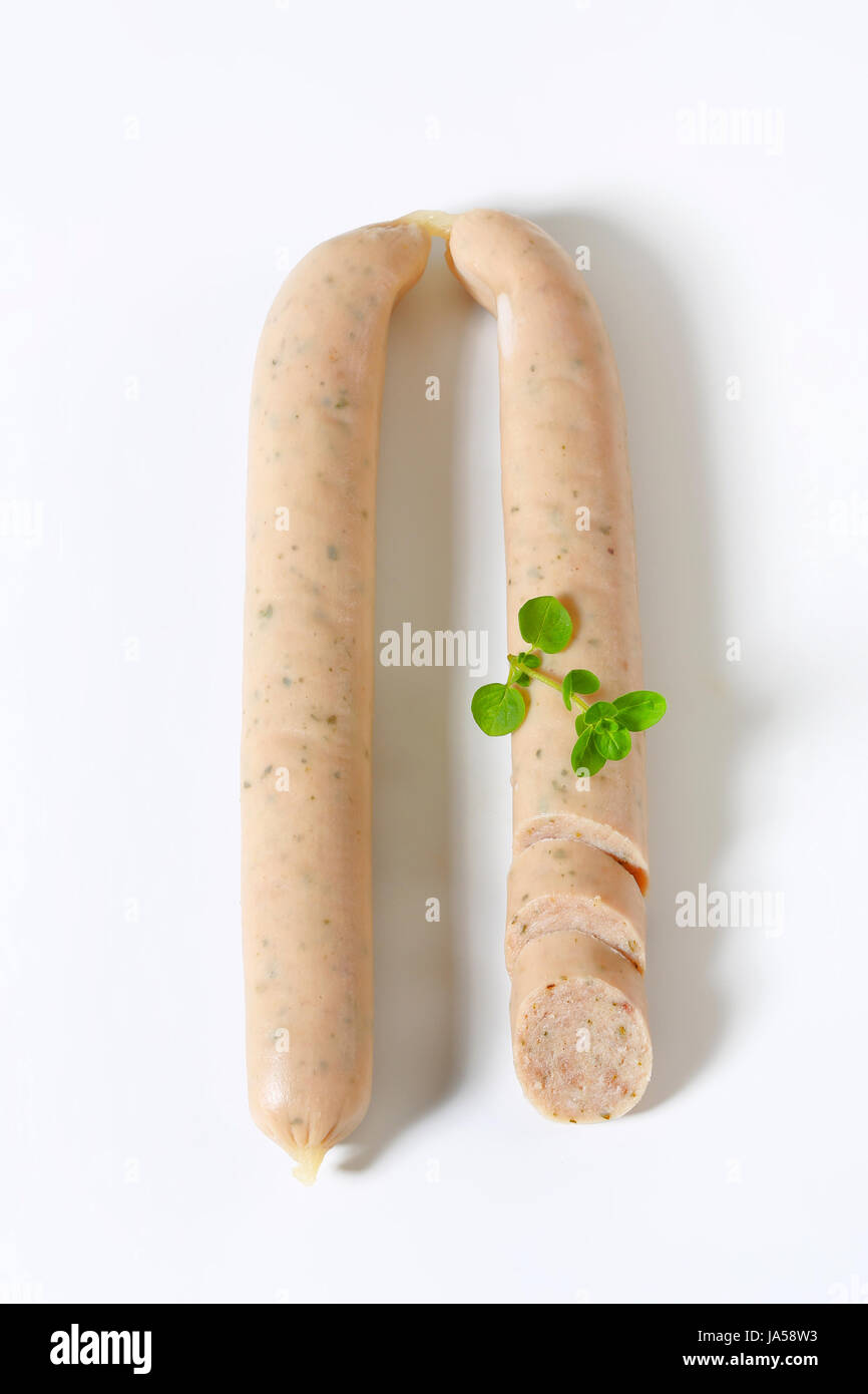 German veal and pork sausages Stock Photo Alamy