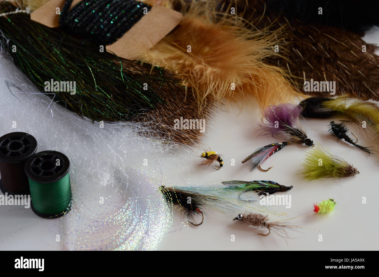 Fly tying materials hires stock photography and images Alamy