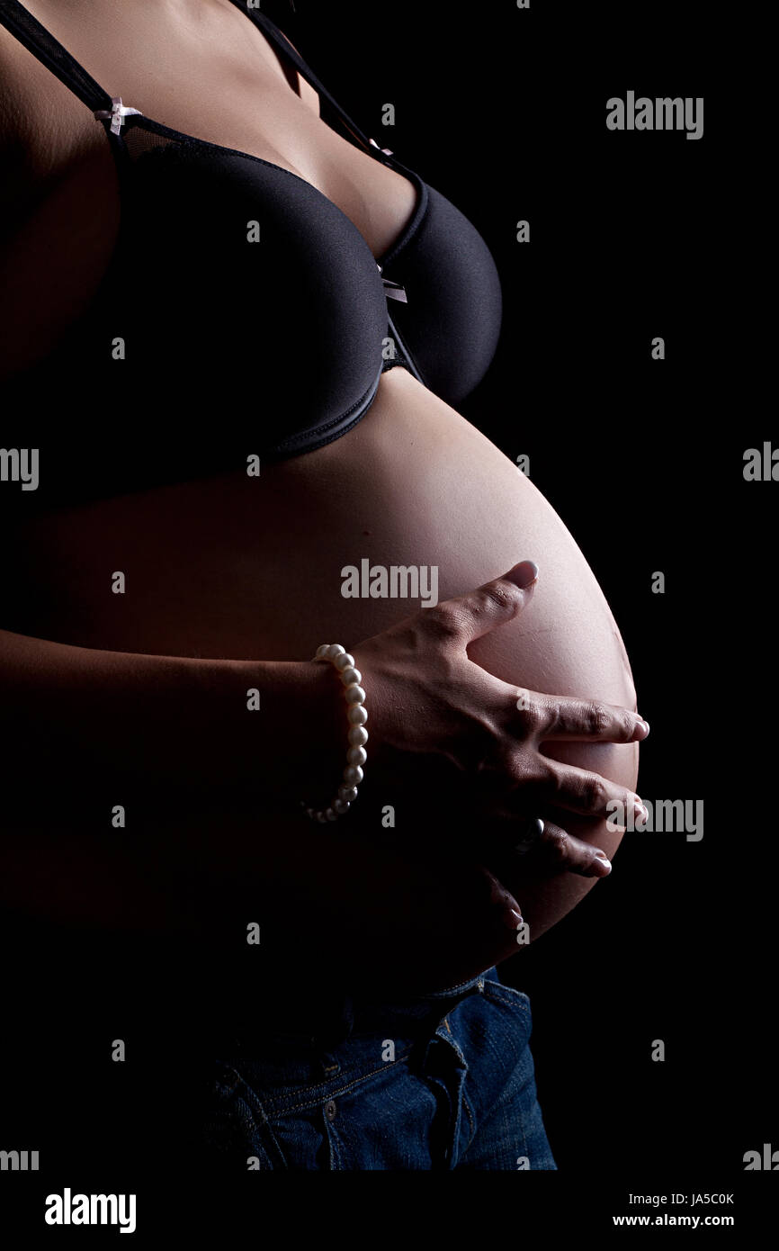 portrait of a beautiful pregnant woman Stock Photo