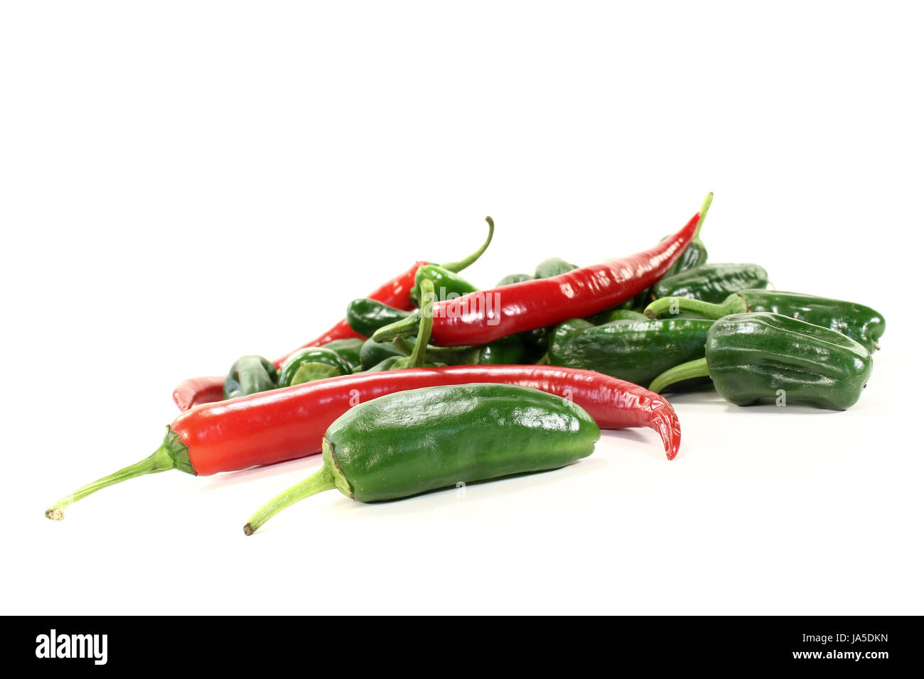 pimientos with pepperoni Stock Photo - Alamy