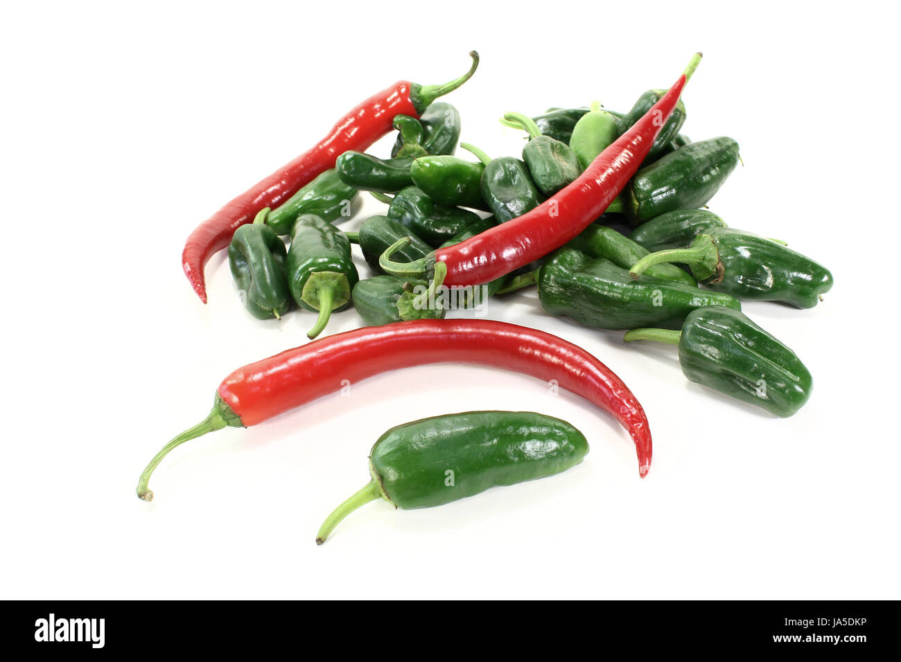 pimientos with pepperoni Stock Photo - Alamy