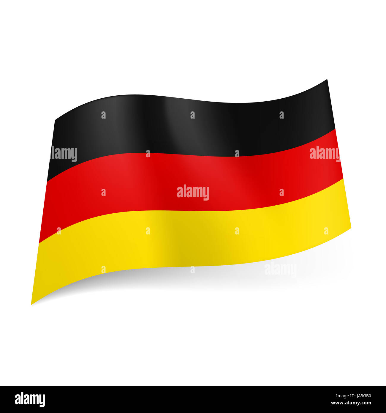 National flag of Germany: black, red and yellow horizontal stripes Stock  Photo - Alamy
