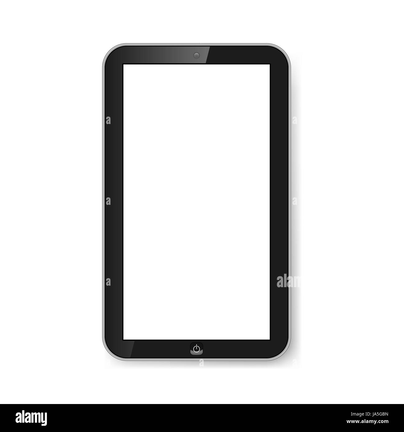 Touchpad with blank screen isolated on white. Modern technologies Stock Photo Alamy