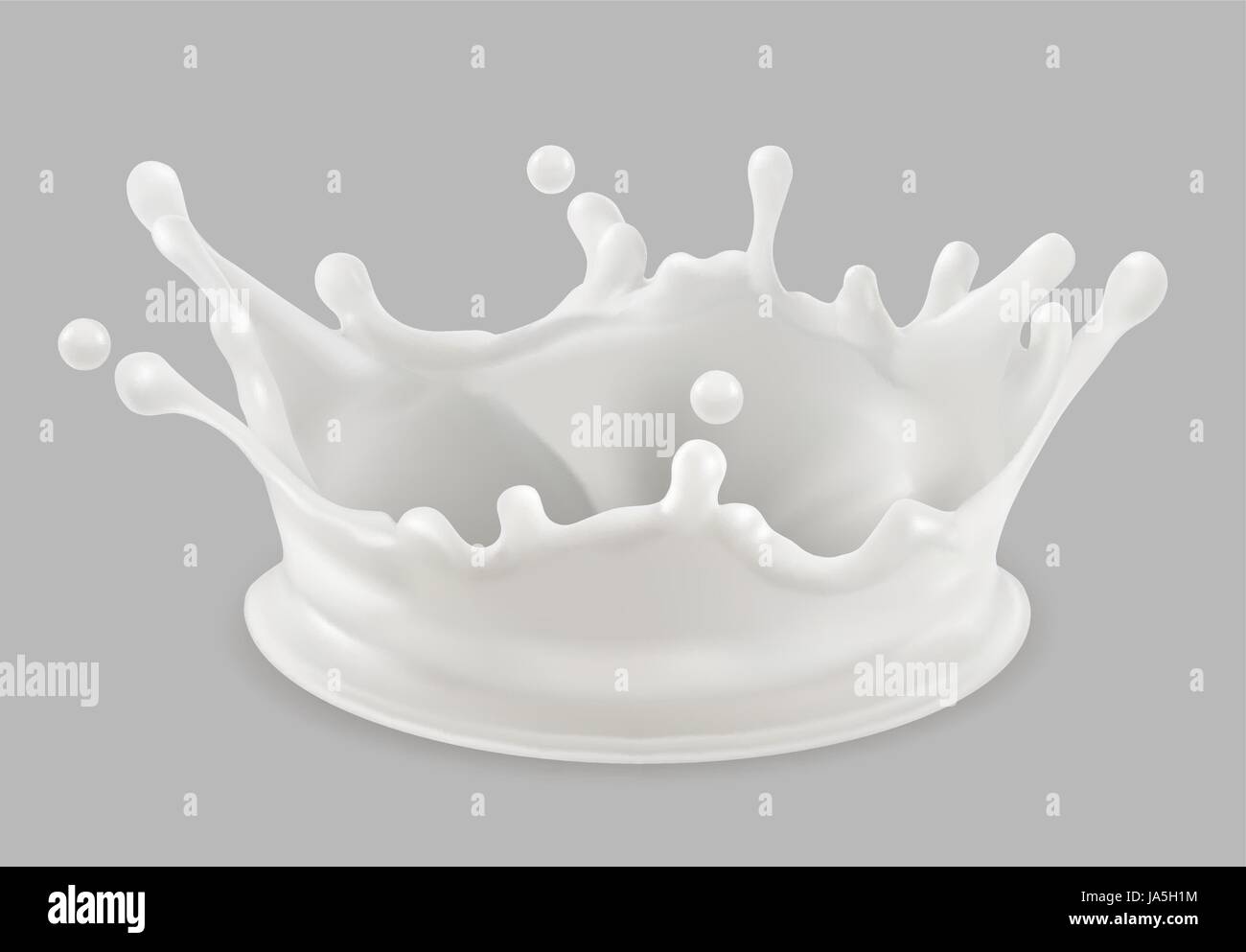 Milk splash. 3d vector icon Stock Vector Image & Art - Alamy