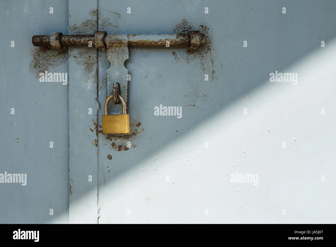 Door Steel Metal Handle Bar Barricade Mechanical Rustical