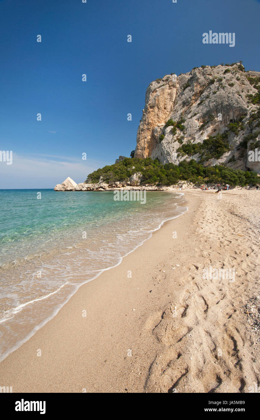 Cala Luna  beach near Cala Gonone, Dorgali, Sardinia, Italy Stock Photo