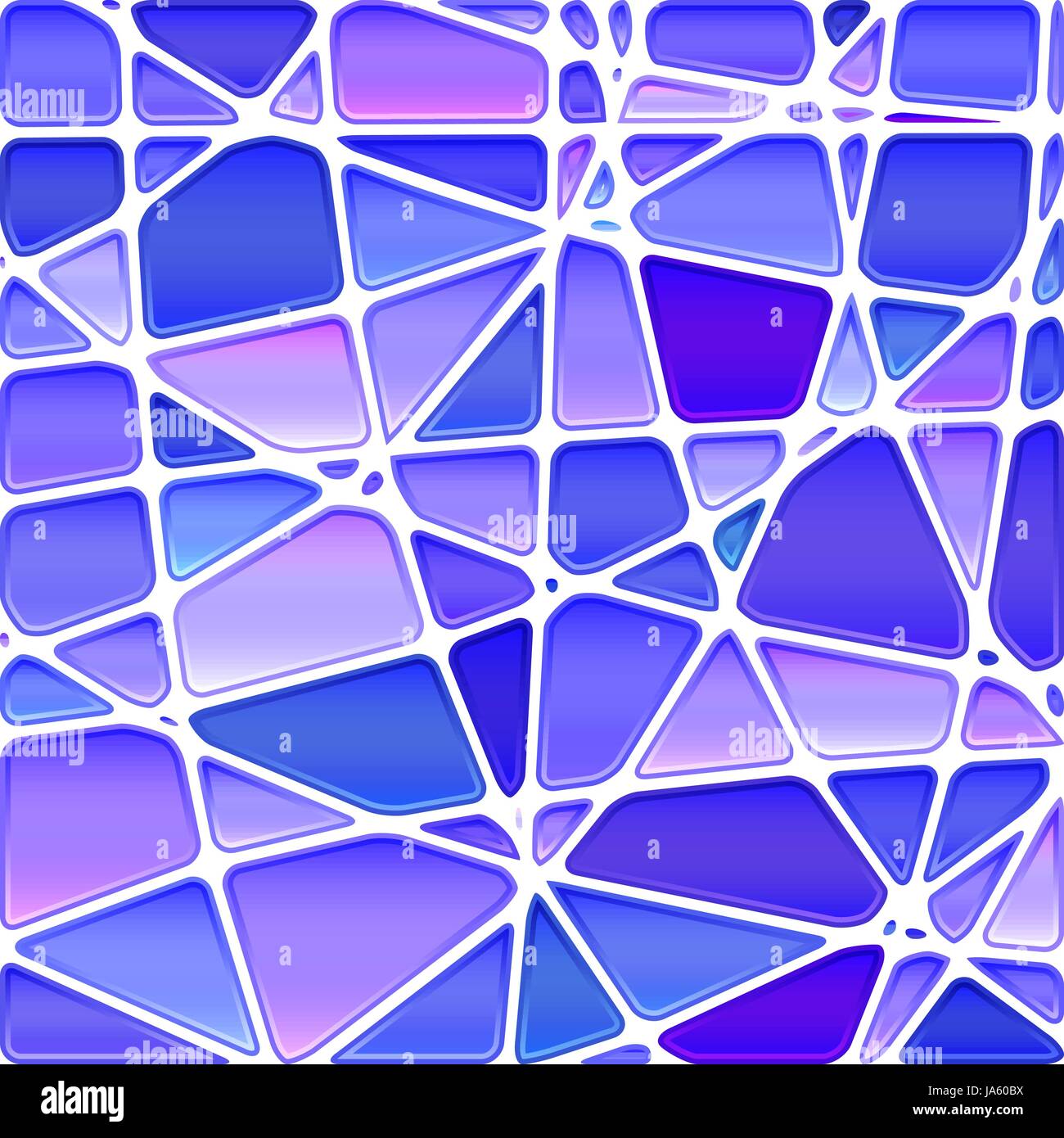 abstract vector stained-glass mosaic background - blue and violet Stock ...