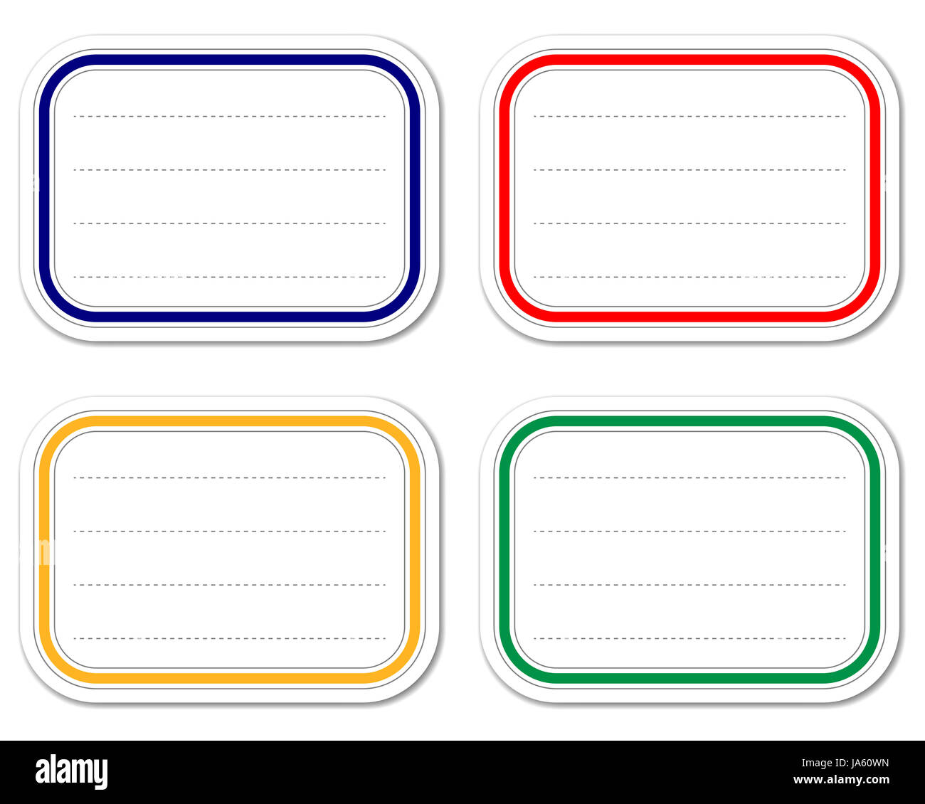 empty sticker sheet