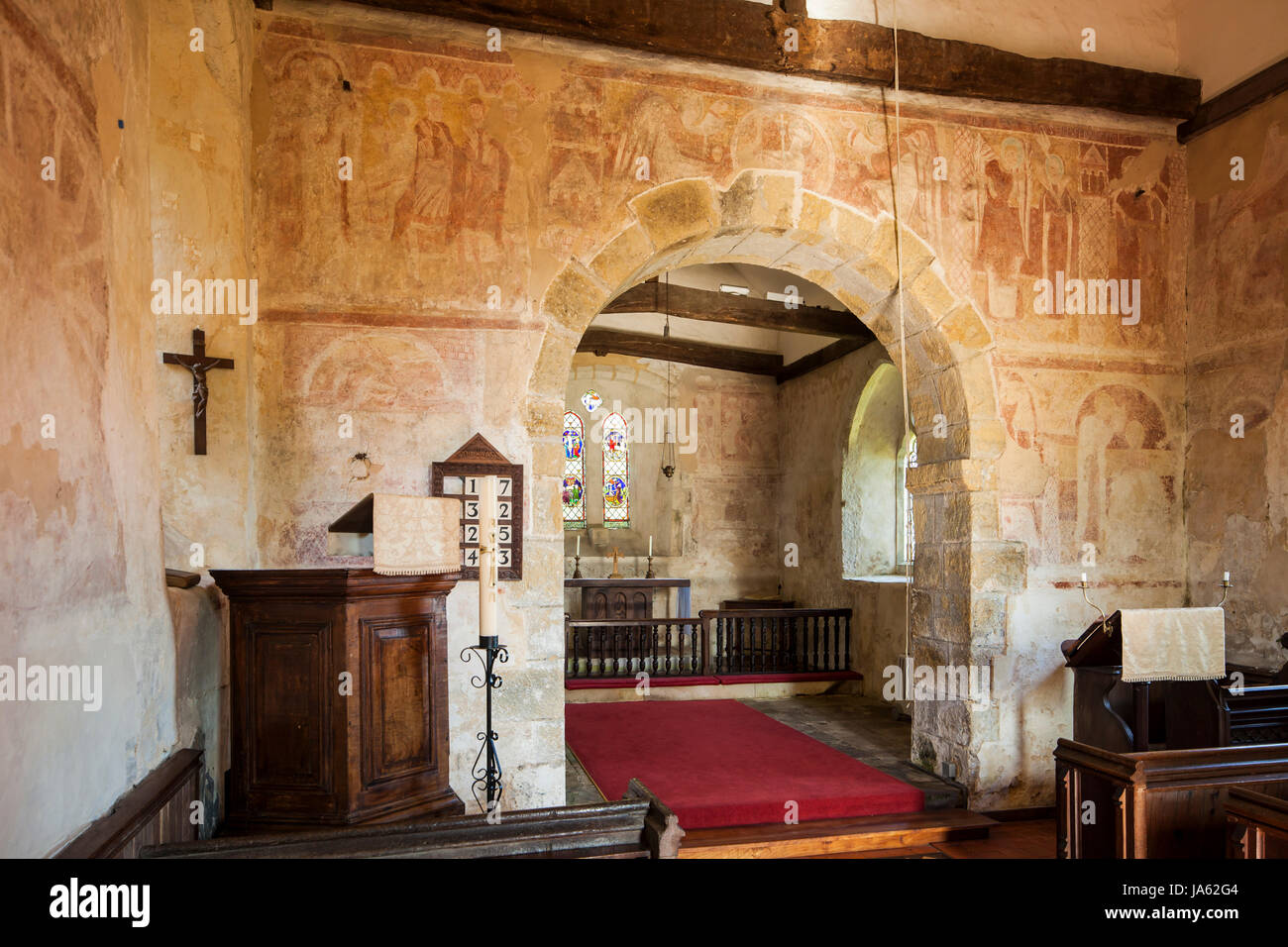 Medieval wall paintings hires stock photography and images Alamy