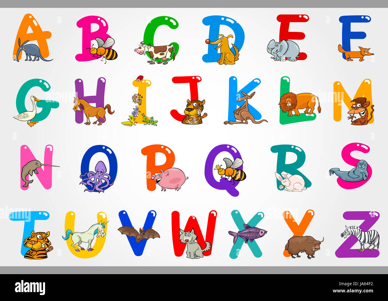 education, illustration, alphabet, cartoon, ABC, learning, child, children  Stock Photo - Alamy