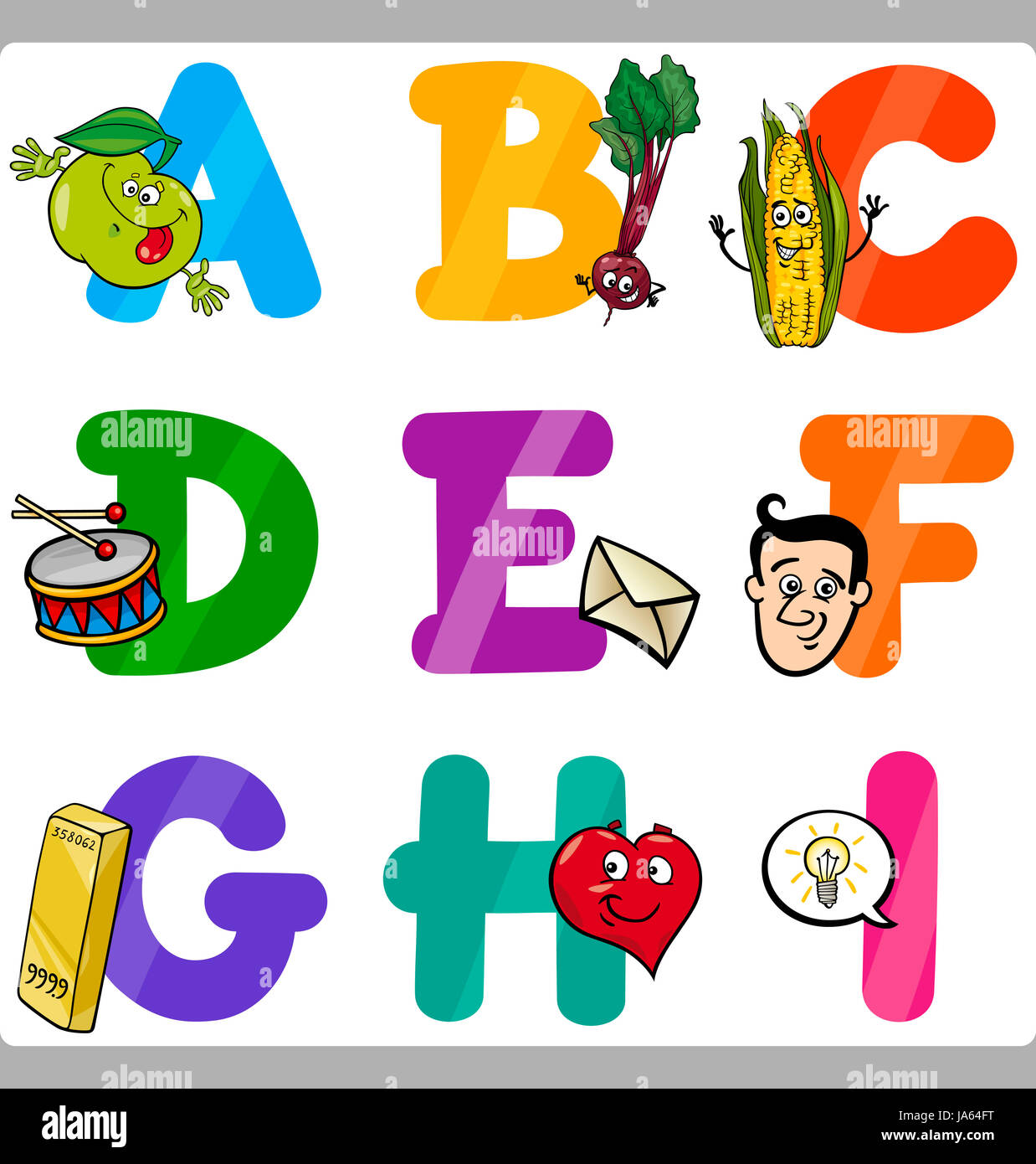 education, illustration, alphabet, cartoon, ABC, learning, child ...