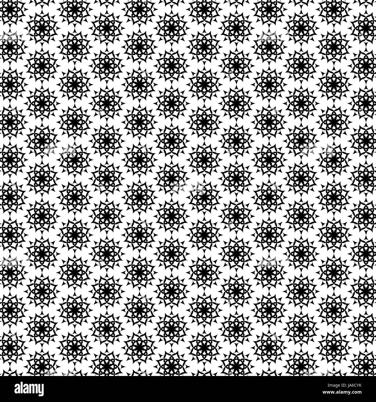 Black and white abstract background, Seamless pattern with flower ...