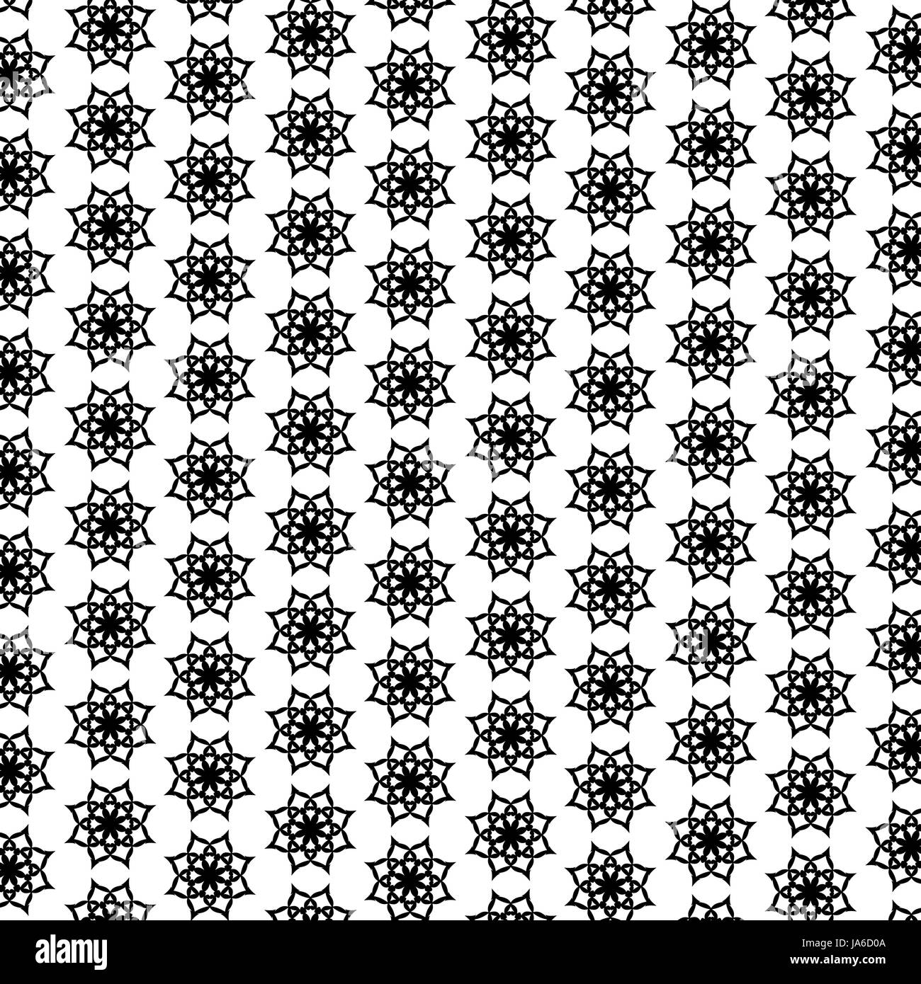 Black and white abstract background, Seamless pattern with flower ...