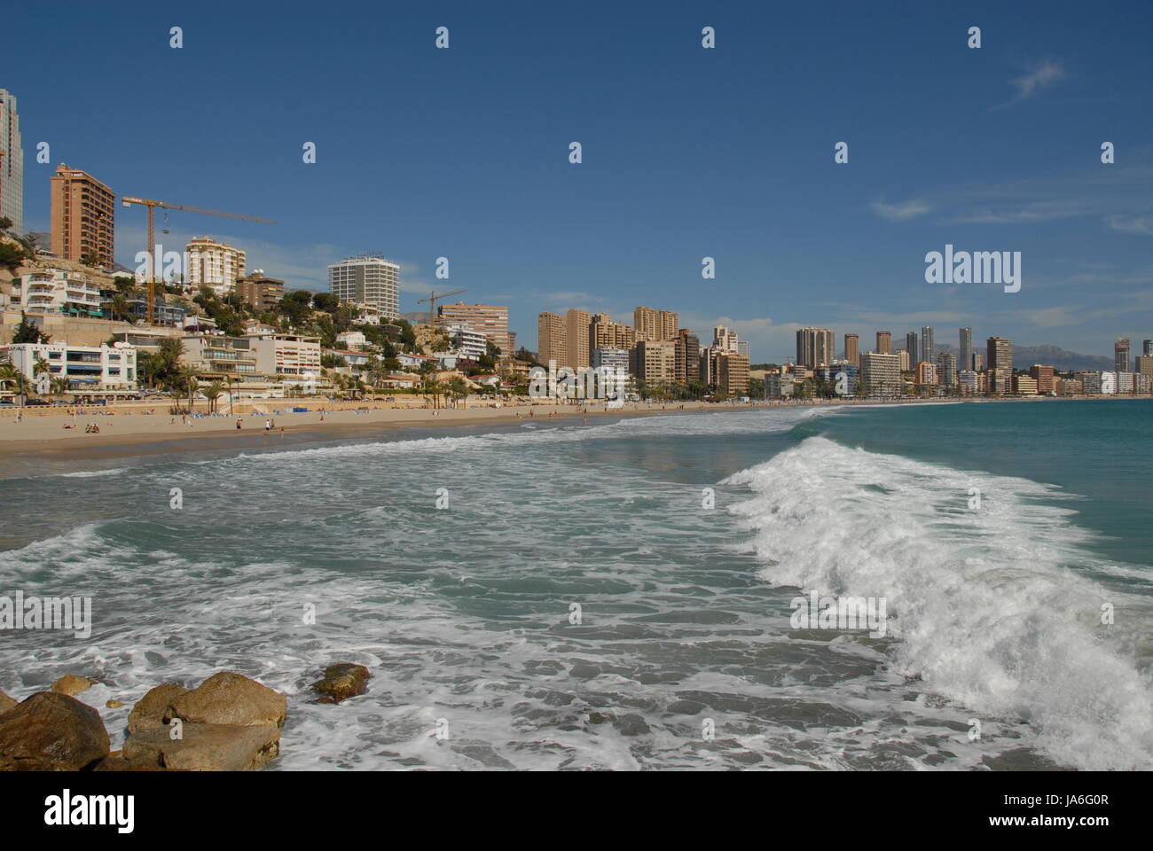 spain, skyline, hispanic, spanish, blue, humans, human beings, people