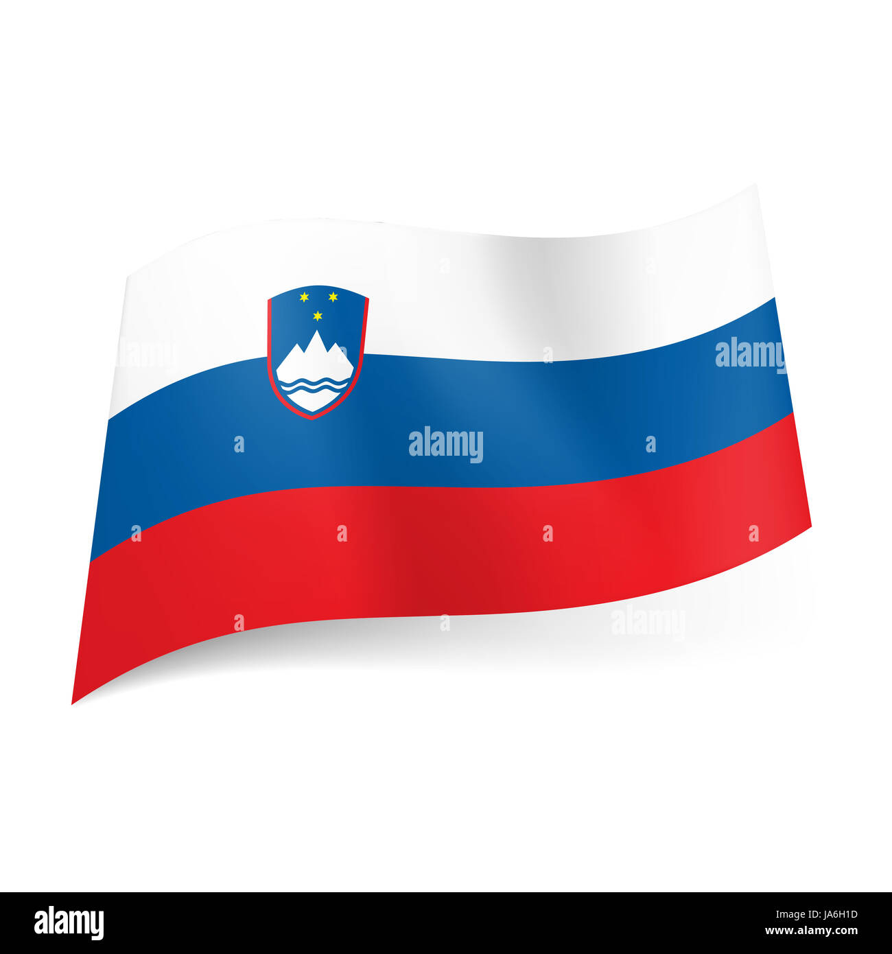 Slovenian flag wallpaper slovenia hi-res stock photography and images