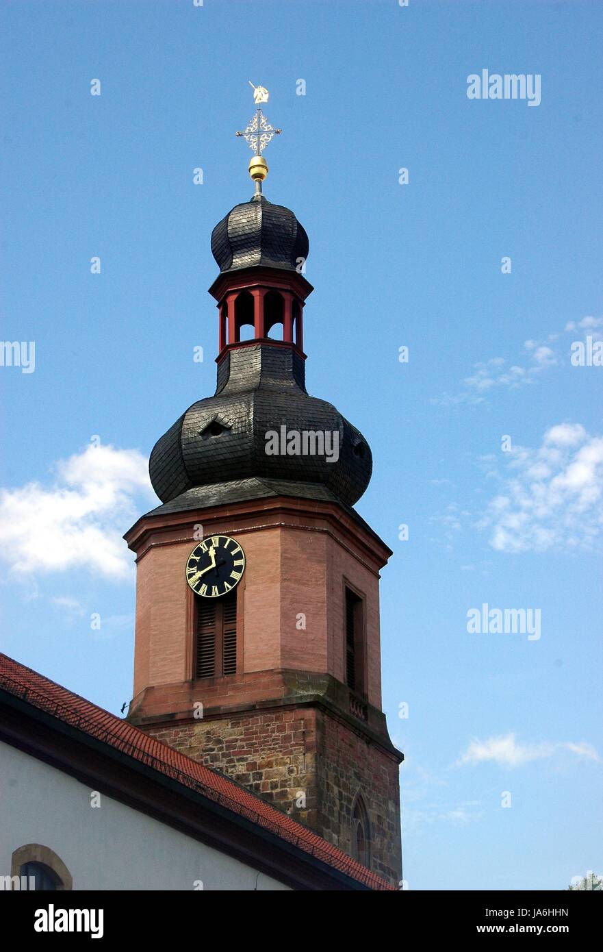 steeple rheinzabern Stock Photo