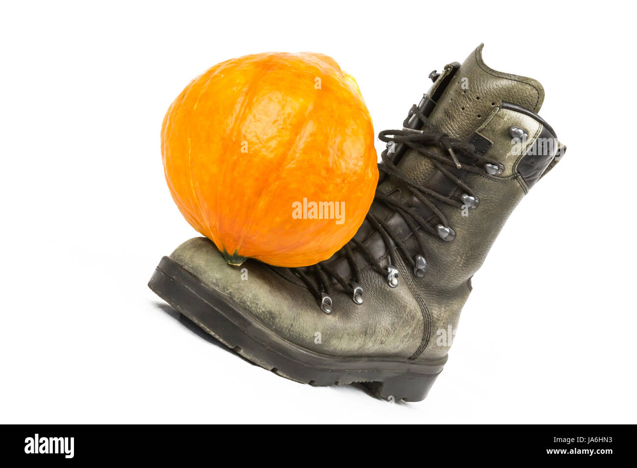 pumpkin boots 2 Stock Photo Alamy