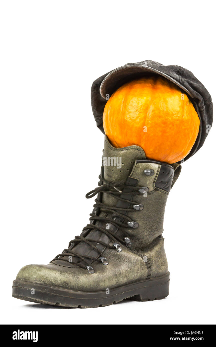 boot, still life, cucurbits, pumpkin, shoe, old, boot, still life, objects, Stock Photo