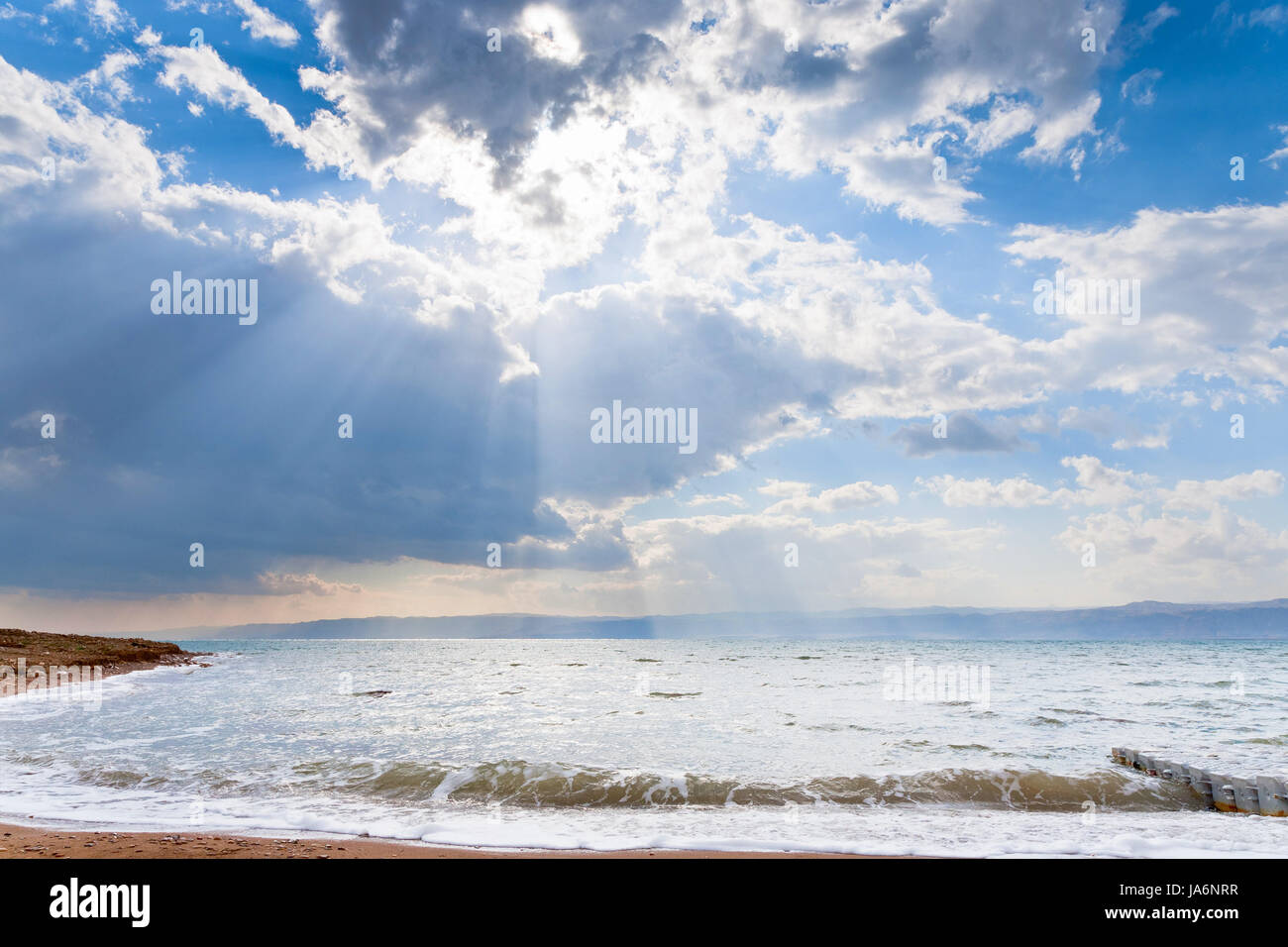 horizon, sunset, beam, cloud, beach, seaside, the beach, seashore, black, Stock Photo