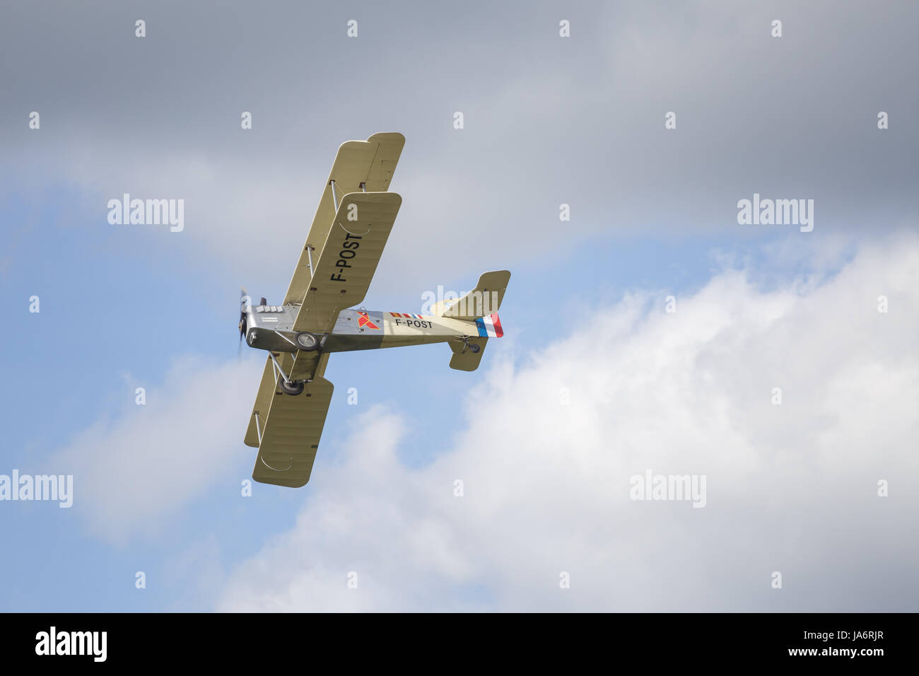 La Ferte Alais, France. 4th June, 2017. Bregeut XIV in the skies above the Aerodrome de Cerny, La Ferte Alais. Credit: Julian Elliott/Alamy Live News Stock Photo