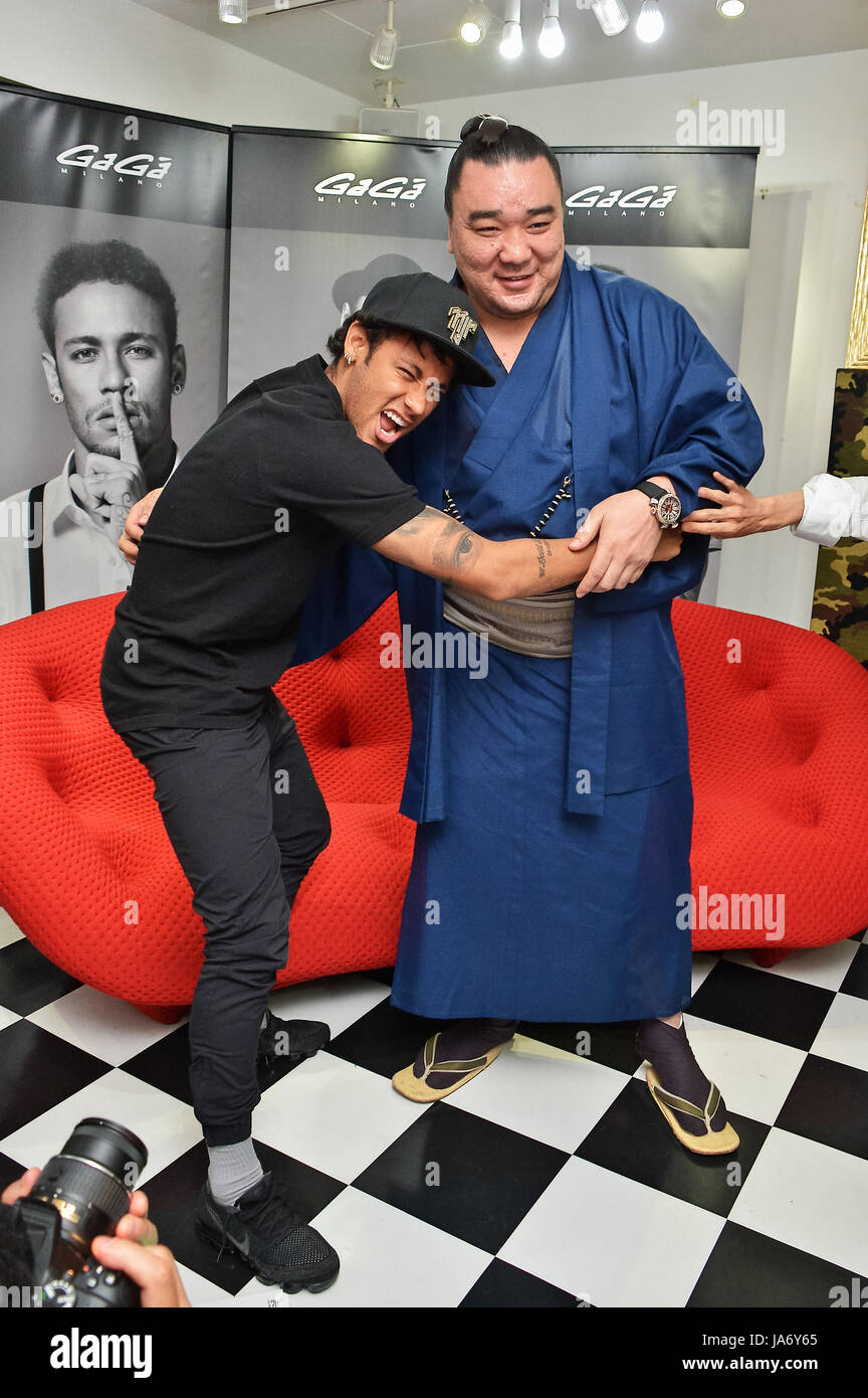 Neymar Jr., Harumafuji, GaGa Milano, May 30, 2017, Tokyo, Japan