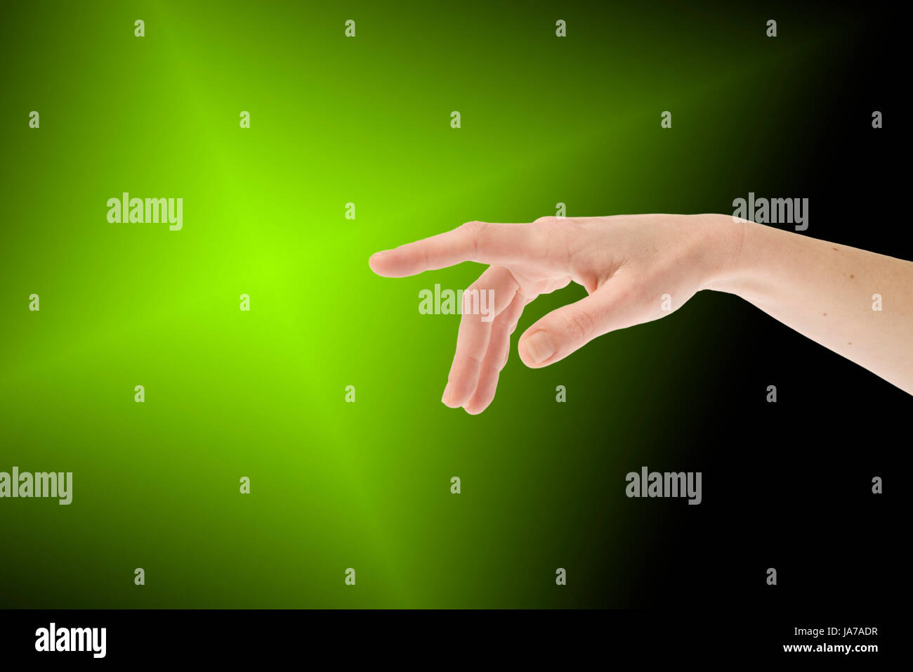 Female hand delicately pointing Stock Photo - Alamy