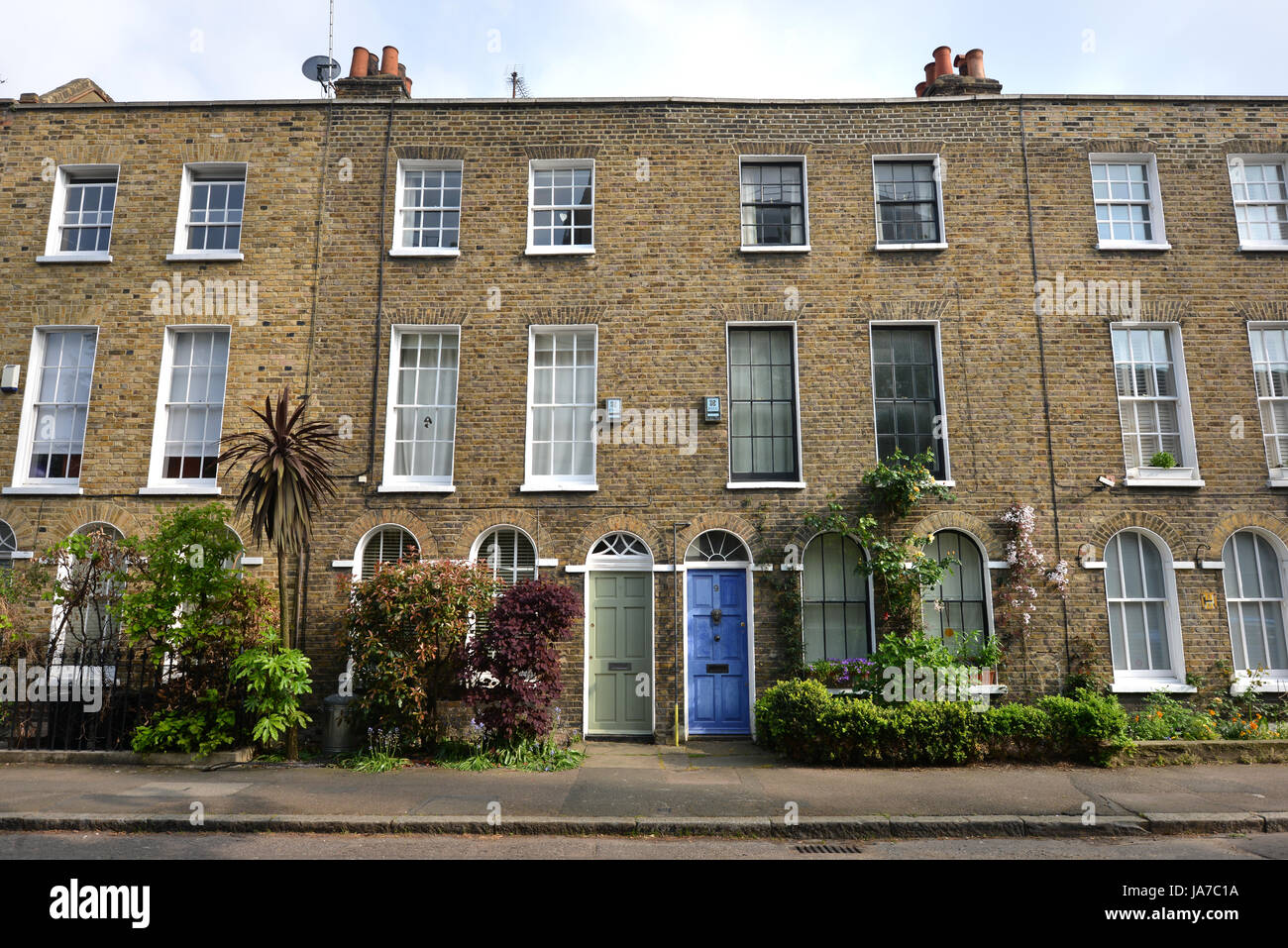 Typical London housing stock, The Oval, Kennington Stock Photo