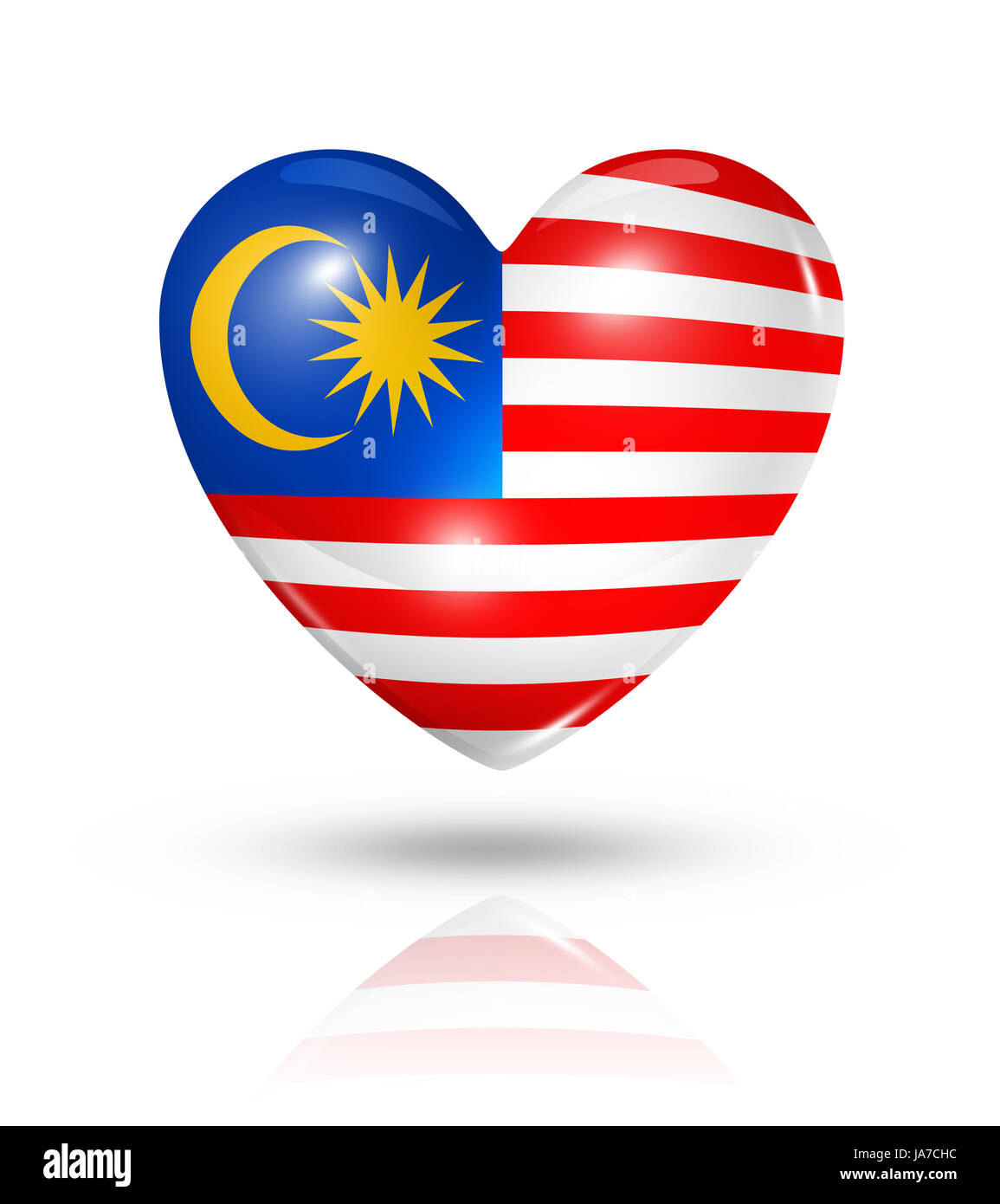 Malaysia Flag Love In Love Fell In Love Heart Pictogram Symbol Stock Photo Alamy