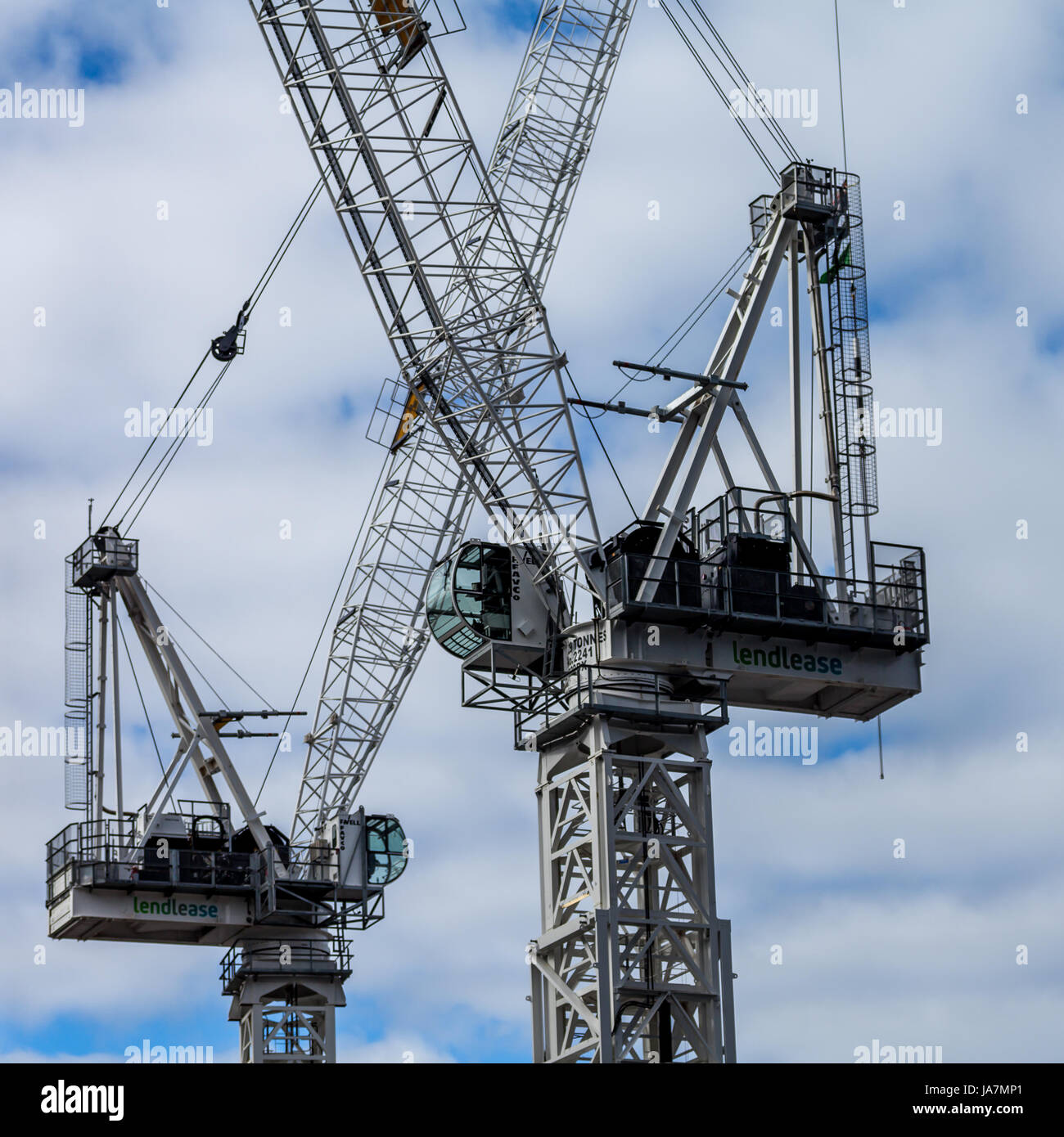 Cranes used on construction sites Stock Photo Alamy