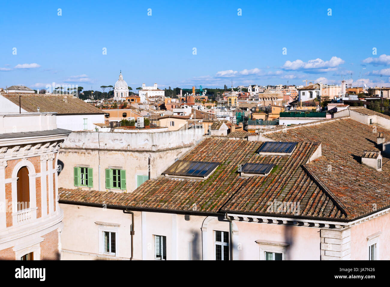 blue, house, building, travel, city, town, tourism, sightseeing, Rome ...