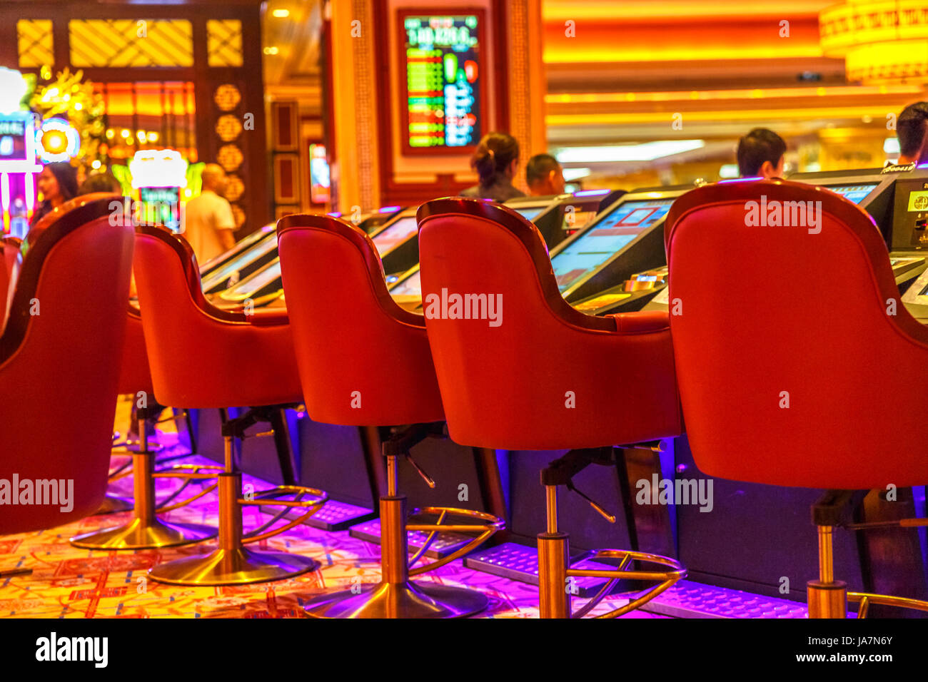 Casino game machines Stock Photo