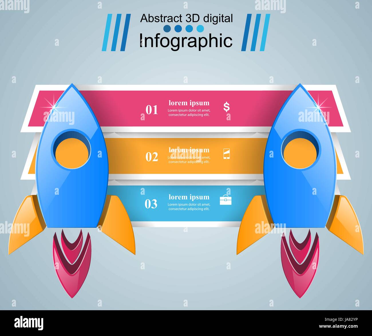 Rocket icon. Abstract illustration Infographic Stock Vector Image & Art