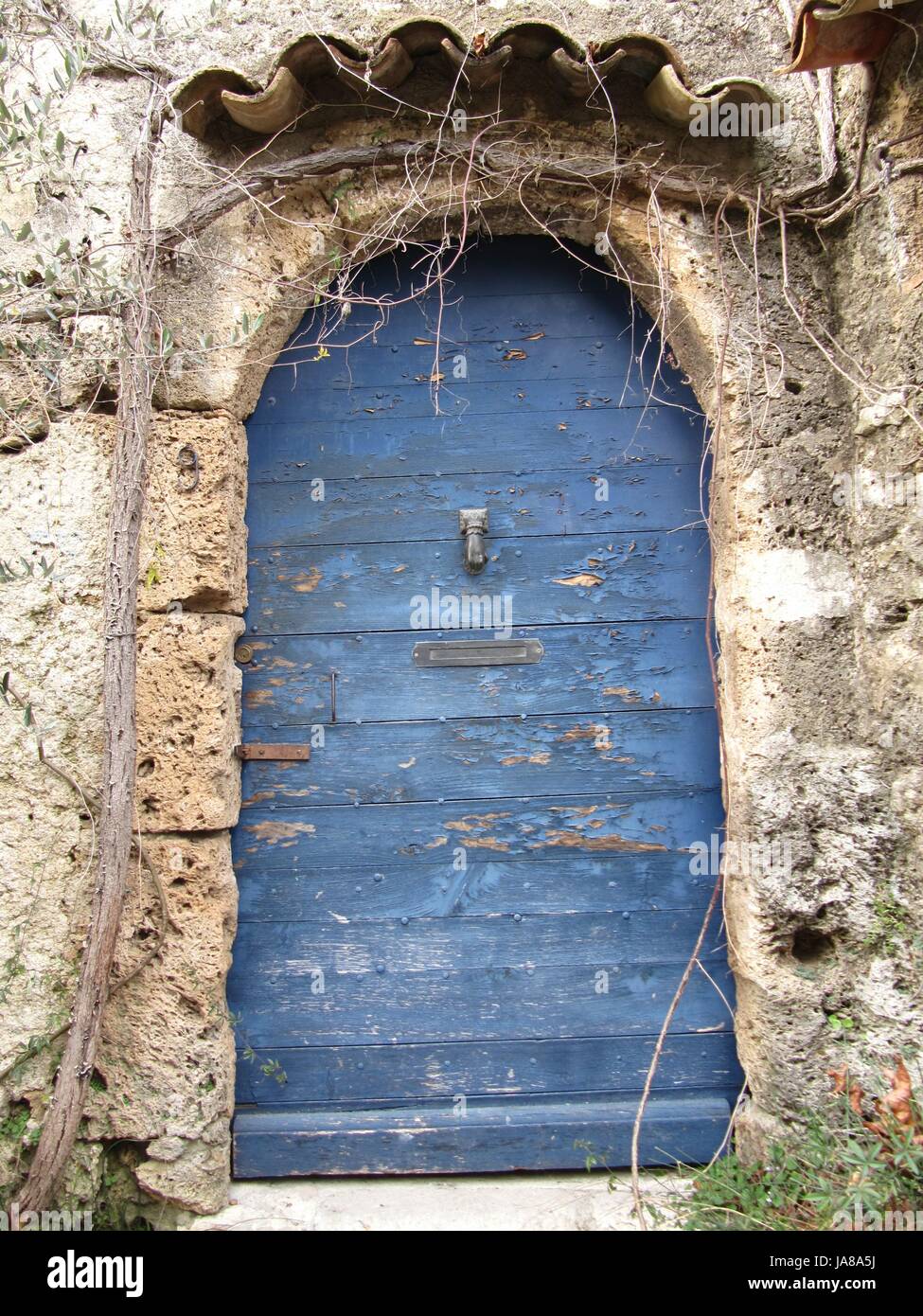 blue, wood, goal, passage, gate, archgway, gantry, entrance, door