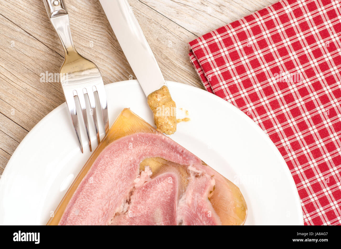 tongue, fork, gelatine, aspic, eating, eat, eats, arm, weapon, knive