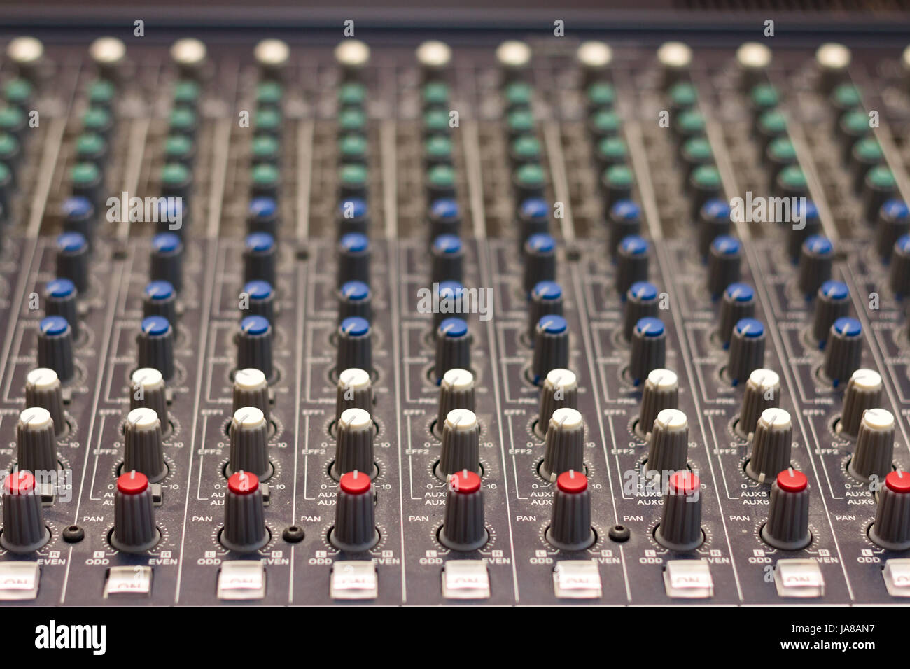 blue, controller, board, desk, concert, music, sound, closeup, green ...