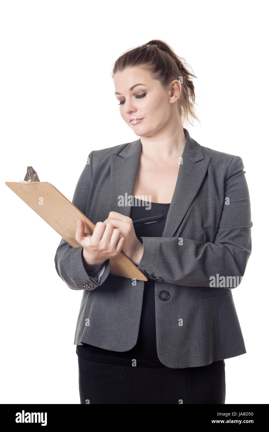 business woman standing working hard Stock Photo - Alamy