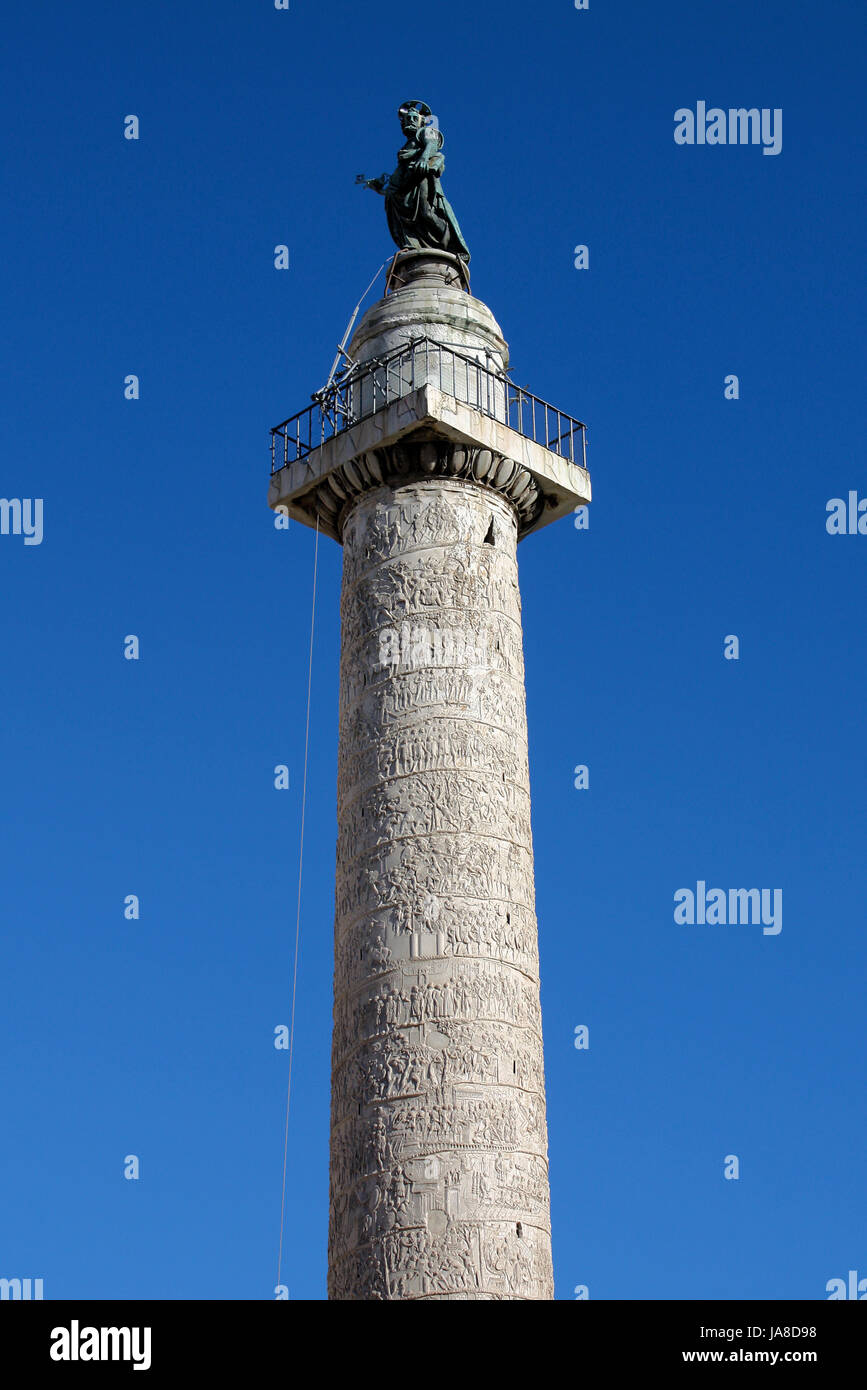 trajan's column in rome Stock Photo