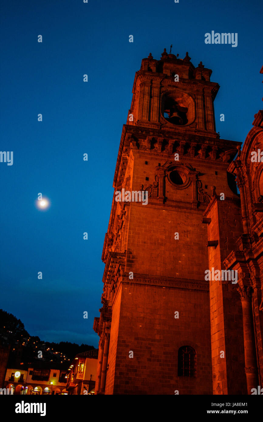 andes, night, nighttime, cathedral, rich, wealthy, well off, capital